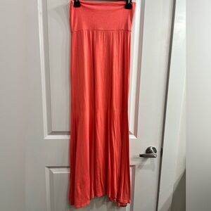 Coral maxi skirt size small